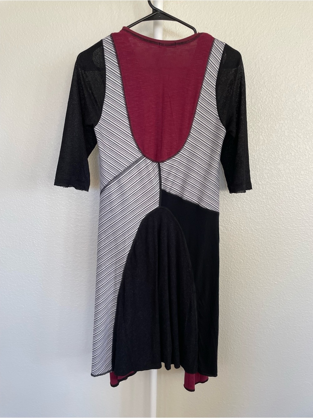 Seven Waves Whimsygoth Mixed Media Patchwork Lagenlook Indie Tunic Dress Medium - Picture 7 of 8